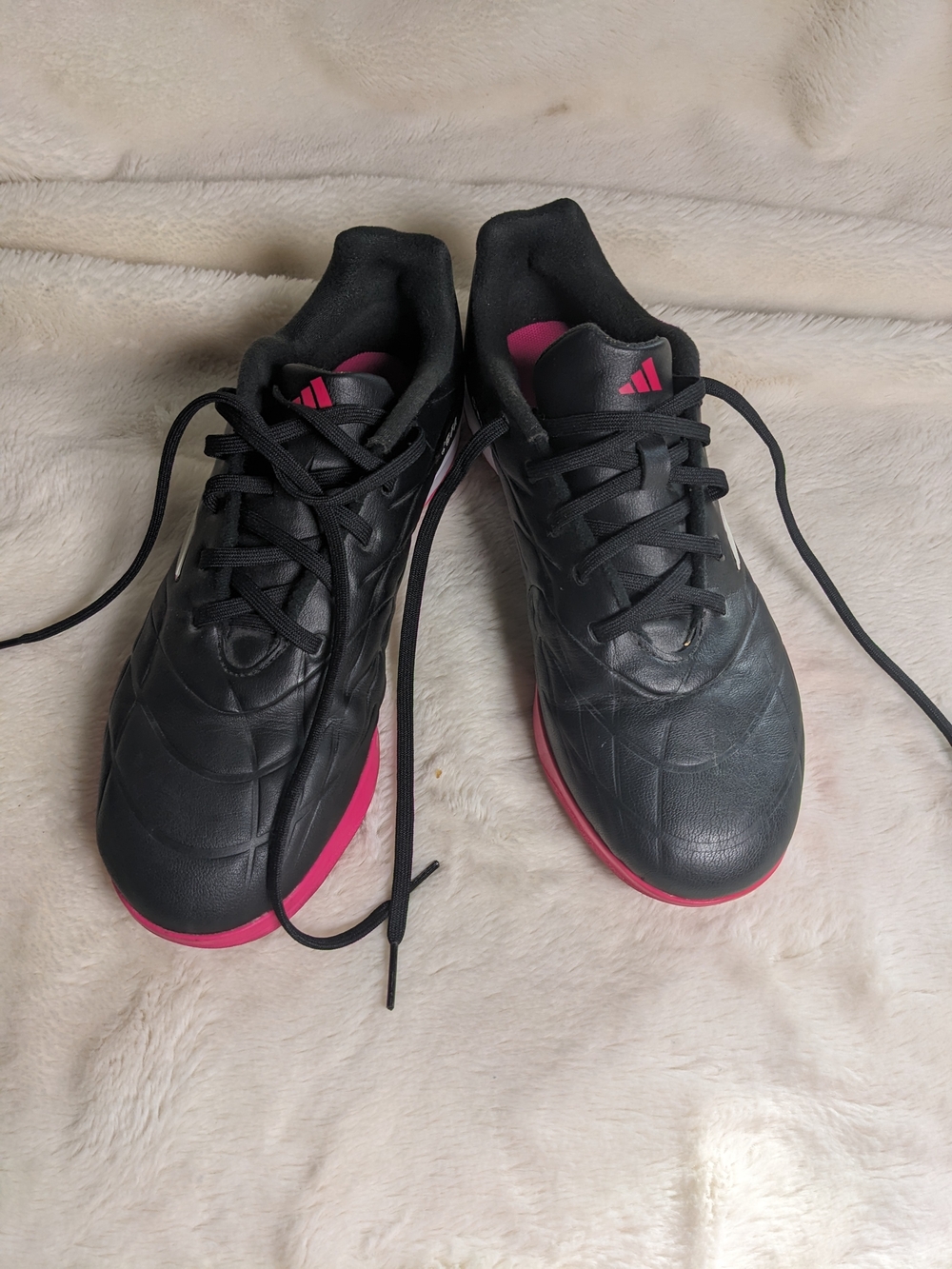 Adidas Black & Pink Athletic Sneakers